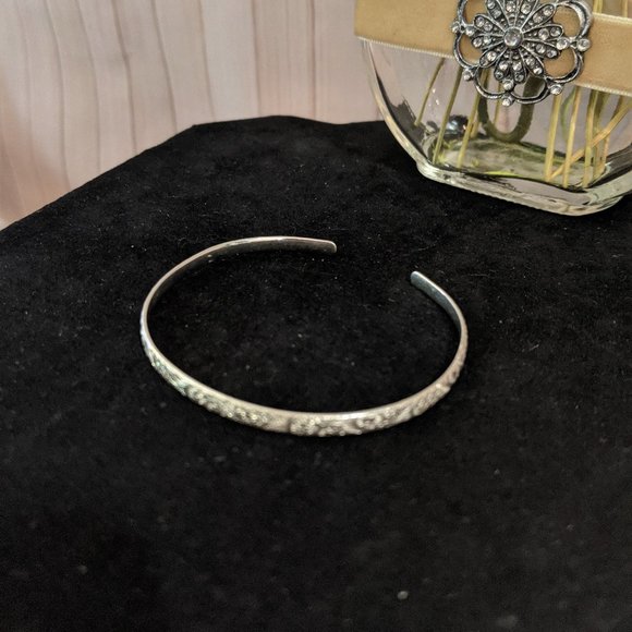 Sterling Silver Vine Bangle Bracelet - Picture 3 of 4